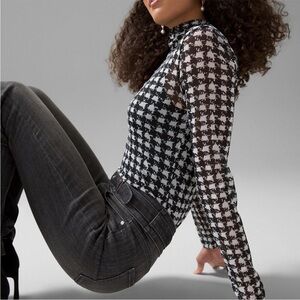 WHBM Houndstooth Top